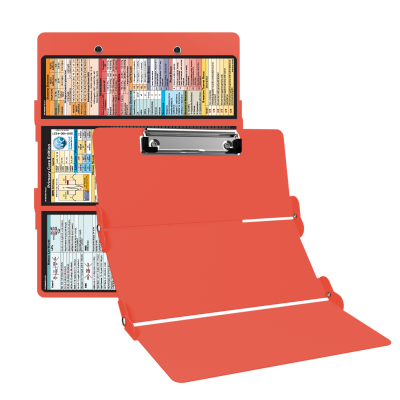 WhiteCoat Clipboard® Trifold - Coral Primary Care Edition